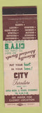 Matchbook Cover - City Furniture Chicago IL Hammond IN