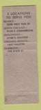 Matchbook Cover - City Furniture Chicago IL Hammond IN