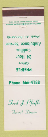 Matchbook Cover - Fred J Pfeifle Funeral Home