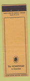 Matchbook Cover - The Homestead Evanston IL