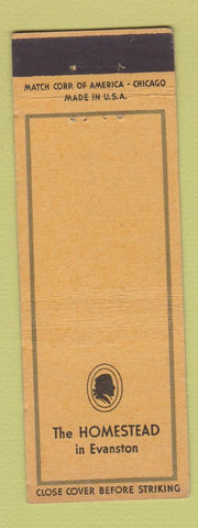 Matchbook Cover - The Homestead Evanston IL