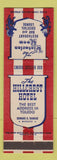 Matchbook Cover - Hillcrest Hotel Toledo OH Victorian Room