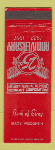 Matchbook Cover - Bank of Elroy WI