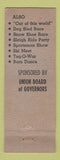 Matchbook Cover - Snow Week 1949 Minneapolis?