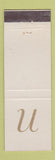 Matchbook Cover - Suburban Motor Freight U Monogram