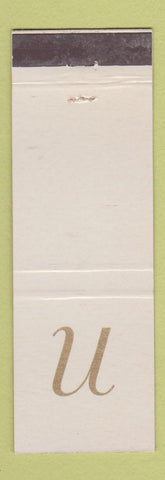 Matchbook Cover - Suburban Motor Freight U Monogram