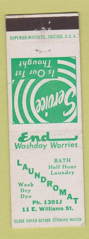 Matchbook Cover - Laundromat Laundry