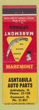 Matchbook Cover - Maremont Mufflers Ashtabula OH Conneaut