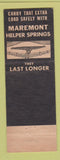 Matchbook Cover - Maremont Mufflers Ashtabula OH Conneaut