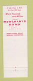 Matchbook Cover - Merchants Bank and Trust Indiana?
