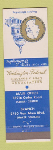 Matchbook Cover - Washington Federal Savings Cleveland OH