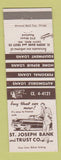 Matchbook Cover - St Joseph Bank and Trust  South Bend IN