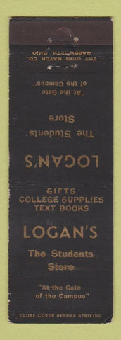 Matchbook Cover - Logan's Students Store Books