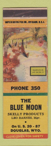 Matchbook Cover - The Blue Moon Skelly oil gas Douglas WY