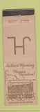 Matchbook Cover - Jackson Hole Lodge Cabins Jackson WY WEAR