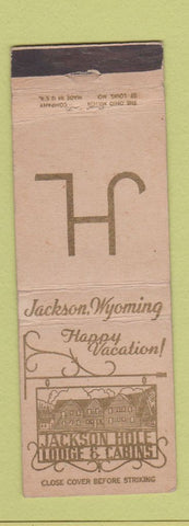 Matchbook Cover - Jackson Hole Lodge Cabins Jackson WY WEAR
