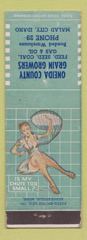 Matchbook Cover - Oneida County Grain Growers Malad City ID pinup