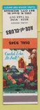 Matchbook Cover - Ace of Clubs Bay City MI Hillbilly SAMPLE