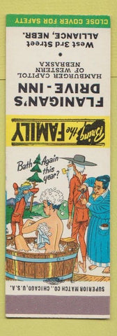 Matchbook Cover - Flanigan's Drive Inn Alliance NE Hillbilly SAMPLE
