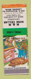 Matchbook Cover - H&H Wine Cellar Lansing MI Hillbilly SAMPLE