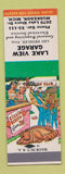 Matchbook Cover - Lake View Garage Muskegon MI Hillbilly SAMPLE