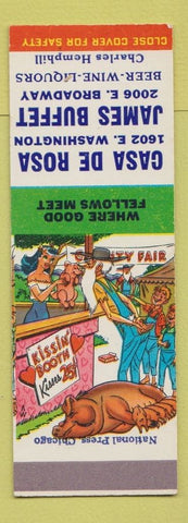 Matchbook Cover - Casa De Rosa James Buffet Hillbilly SAMPLE