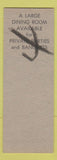 Matchbook Cover - 3 Chicks Cafe Salt Lake City UT Hillbilly SAMPLE