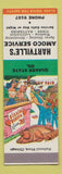 Matchbook Cover - Hartville's Amoco oil gas Quaker State Hillbilly SAMPLE