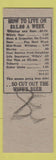 Matchbook Cover - 5000 Motel  Hillbilly SAMPLE
