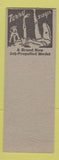 Matchbook Cover - Cadillac Bar Galveston TX Terry Says girlie Hillbilly SAMPLE