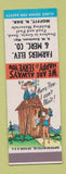 Matchbook Cover - Farmers Elevator Merc Moffit ND Hillbilly SAMPLE