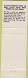 Matchbook Cover - Canyon Bluffs Condos Colton CA blue