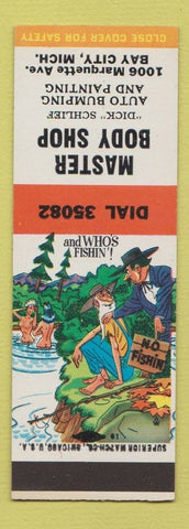 Matchbook Cover - Master Body Shop Bay City MI Hillbilly SAMPLE