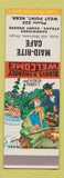 Matchbook Cover - Maid Rite Cafe West Point NE low phone # Hillbilly SAMPLE
