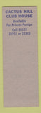 Matchbook Cover - Gordon Evans Catering BBQ Waco TX Hillbilly SAMPLE