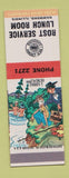 Matchbook Cover - Red Crown oil gas Rost Lunch Room Hammond IL Hillbilly SAMPLE