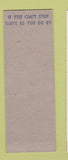 Matchbook Cover - Red Crown oil gas Rost Lunch Room Hammond IL Hillbilly SAMPLE