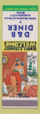 Matchbook Cover - D&B Diner Garden City MI Hillbilly SAMPLE