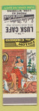Matchbook Cover - Lusk Cafe Lusk WY Hillbilly SAMPLE
