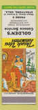 Matchbook Cover - Golden's Conoco oil gas Stratford OK Hillbilly SAMPLE