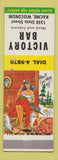 Matchbook Cover - Victory Bar Racine WI Hillbilly SAMPLE