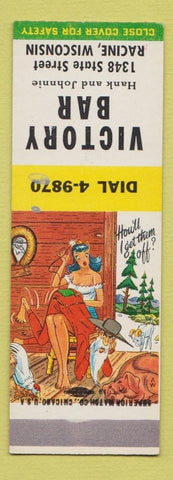 Matchbook Cover - Victory Bar Racine WI Hillbilly SAMPLE