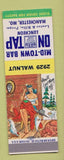 Matchbook Cover - Mid Town Bar Manchester MO Hillbilly SAMPLE