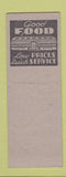 Matchbook Cover - Heights Sandwich Shop Margie Geale Hillbilly SAMPLE