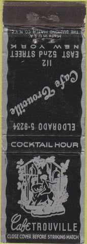 Matchbook Cover - Cafe Trouville New York City WEAR