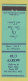 Matchbook Cover - Red Arrow Milwaukee WI restaurant