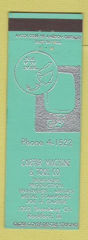Matchbook Cover - Carter Machine and Tool Rockford IL
