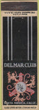 Matchbook Cover - Del Mar Club Santa Monica CA