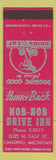 Matchbook Cover - Hob Nob Drive Inn Lansing MI