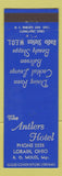 Matchbook Cover - Antlers Hotel Lorain OH